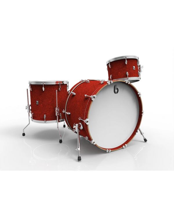 British Drum Co. Legend Series 24" 3-piece Shell Pack in Buckingham Scarlett