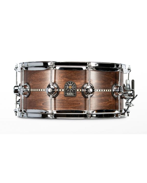 Natal Tulipwood Inlay Satin 14" x 6.5" Snare Drum