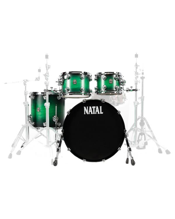 Natal Cafe Racer 22" Shell Pack in Green Satin Fade