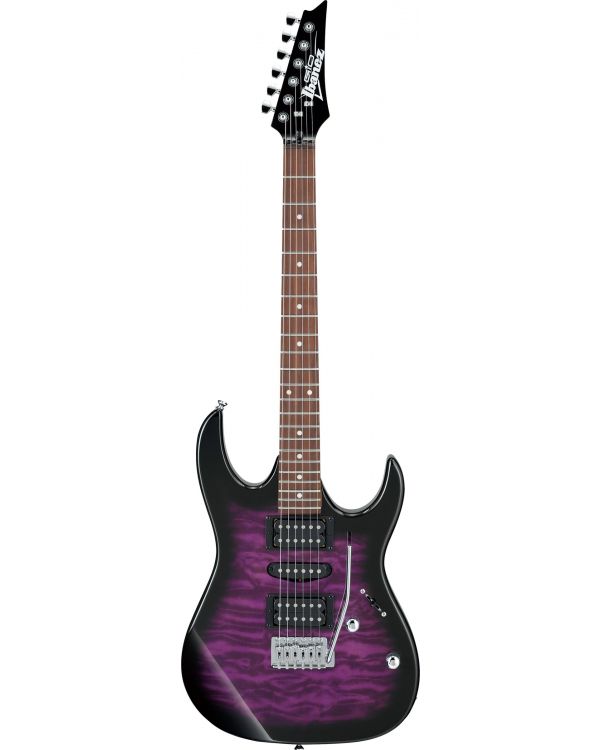 Ibanez GRX70QA Electric Guitar Transparent Violet Sunburst