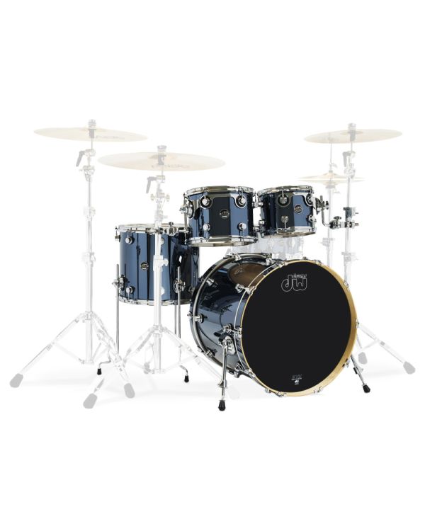 DW Performance Series 22"/16" 4-Piece Shell Pack, Chrome Shadow