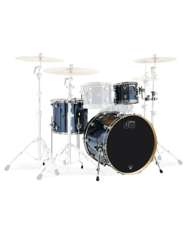 DW Performance Series 18" 3-Piece Shell Pack in Chrome Shadow 