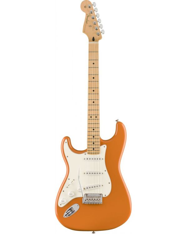 Fender Player Stratocaster LH Electric Guitar, MN, Capri Orange