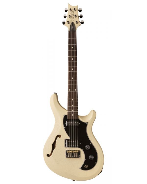 PRS S2 Vela Satin Semi Hollow Guitar, Antique White