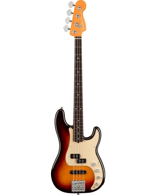 Fender American Ultra Precision Bass Guitar, RW, Ultraburst