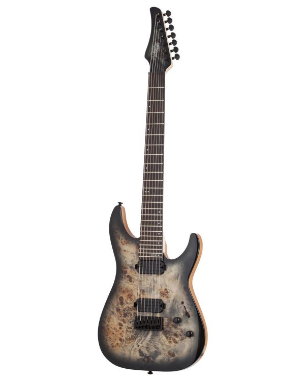 Schecter C-7 Pro Electric Guitar, Charcoal Burst