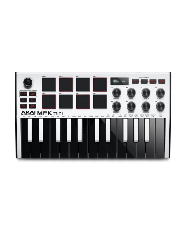 Akai MPK Mini 3 White MIDI Keyboard