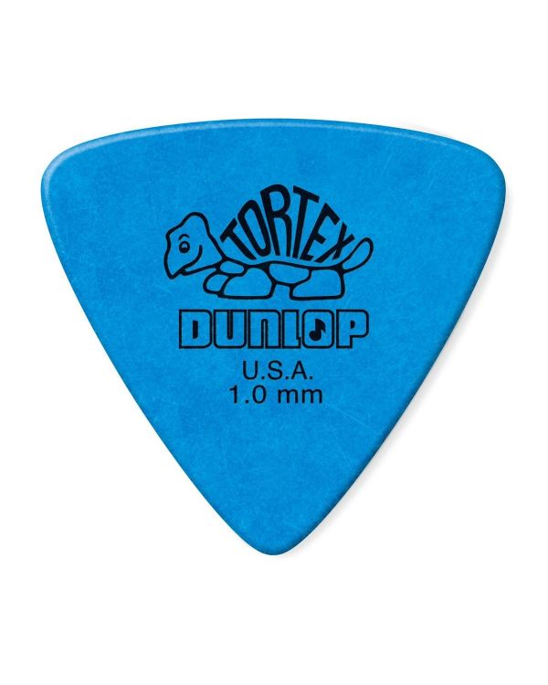 Dunlop Tortex Triangle Blue 1.00mm Players (6 Pack)