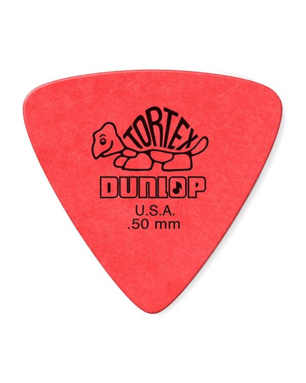 Dunlop Tortex Triangle Red 0.50mm Players (6 Pack)
