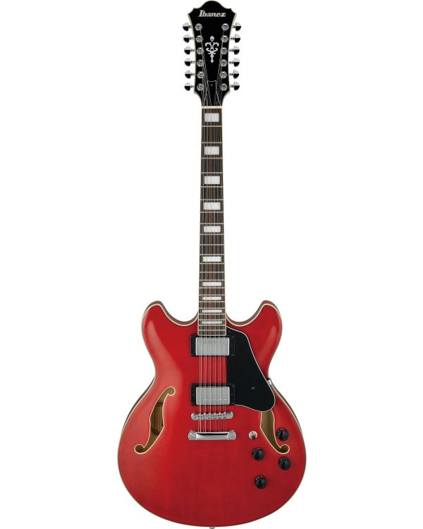 Ibanez AS7312-TCD 12-String Electric Guitar, Trans Cherry Red