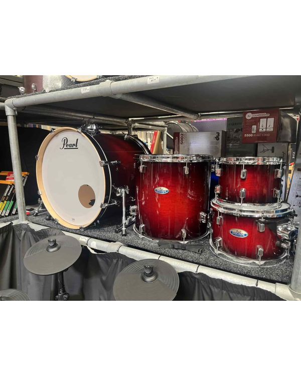 Pre-Owned Pearl Decade Maple 5 Piece Drum Kit, Deep Red Burst (049782)