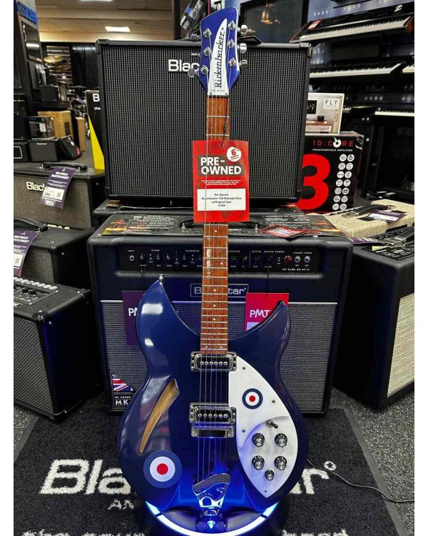 Pre-Owned Rickenbacker 330 Guitar, Midnight Blue (040758)