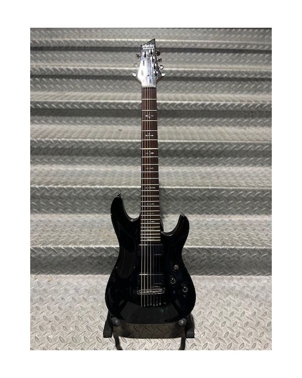 Pre-Owned Schecter Demon-7 Gloss Black Sparkle (048161)