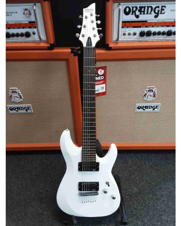 Pre-Owned Schecter C-7 Deluxe Satin White (046790)
