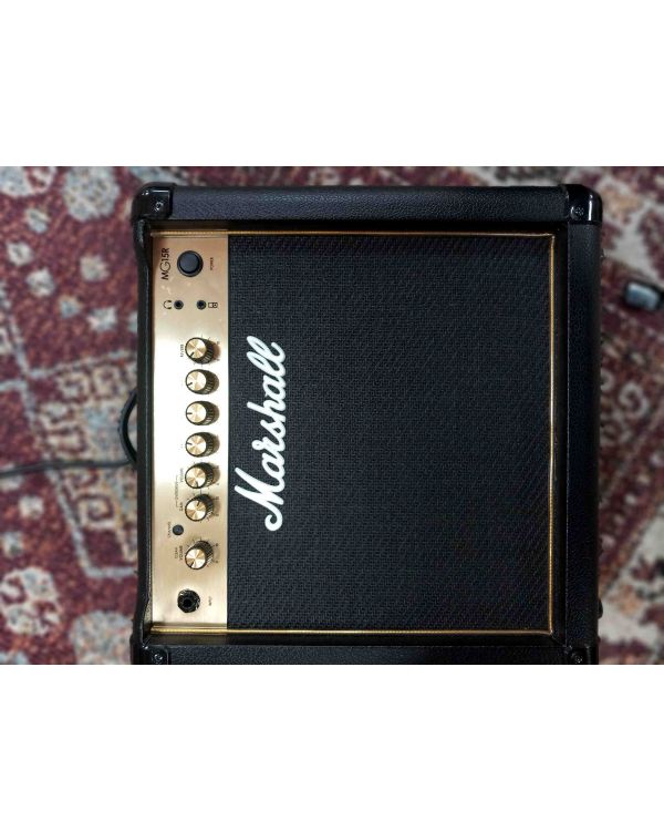 Pre-Owned Marshall MG15GR-H 15W Black Gold Combo (043321)