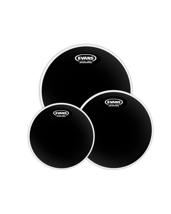 Evans Black Chrome Tompack, Fusion (10 inch, 12 inch, 14 inch)