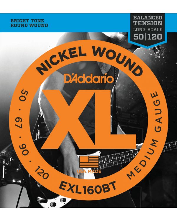 DAddario EXL160BT Bass Guitar Strings Balanced Tension Medium 50-120