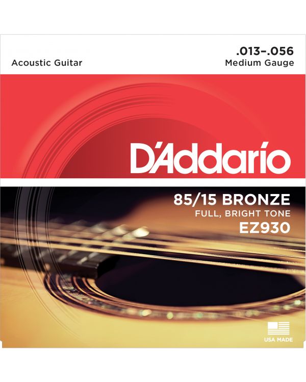 DAddario EZ930 85/15 Bronze Acoustic Guitar Strings Medium 13-56