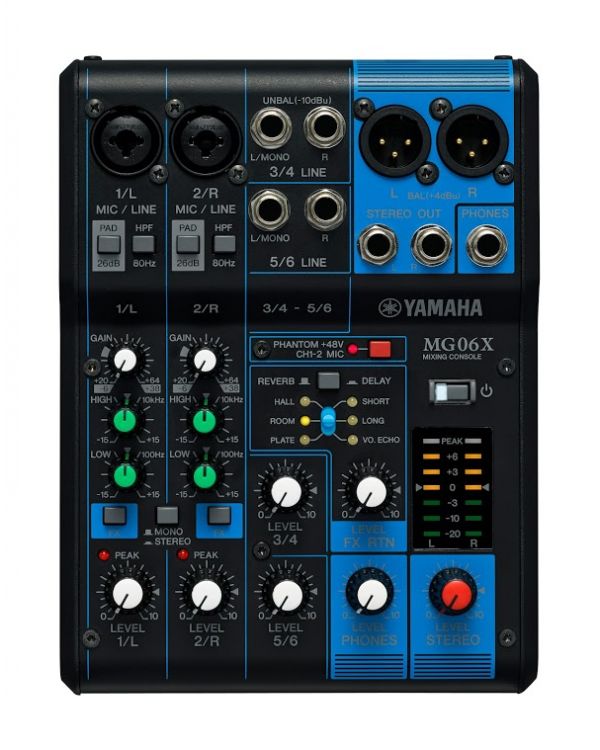 Yamaha MG06X 6 Channel Mixing Desk with Effects
