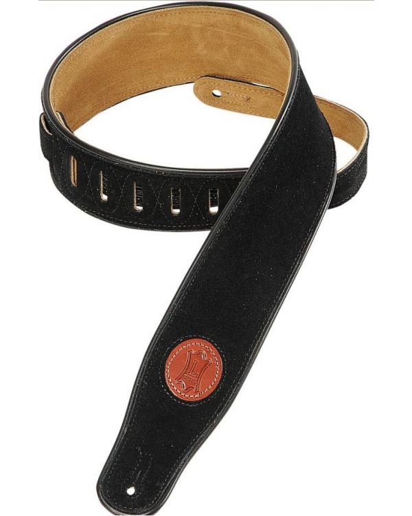 Levy's MSS3 Black Suede Guitar Strap