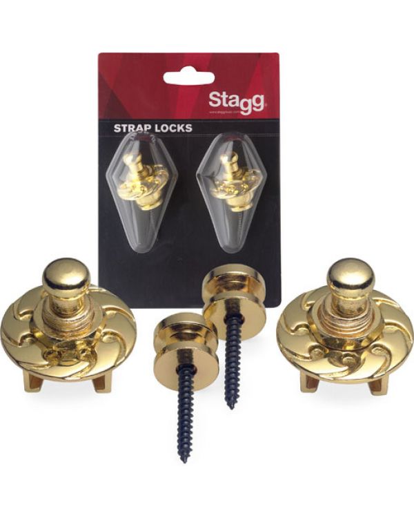 Stagg SSL1 GD Gold Strap Locks
