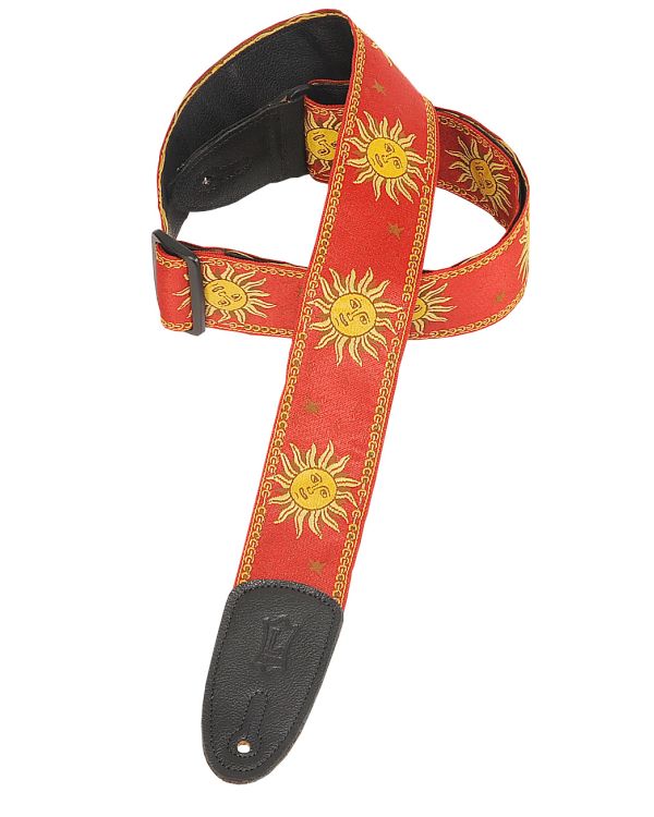 Levy's MPJGSUN Red Guitar Strap