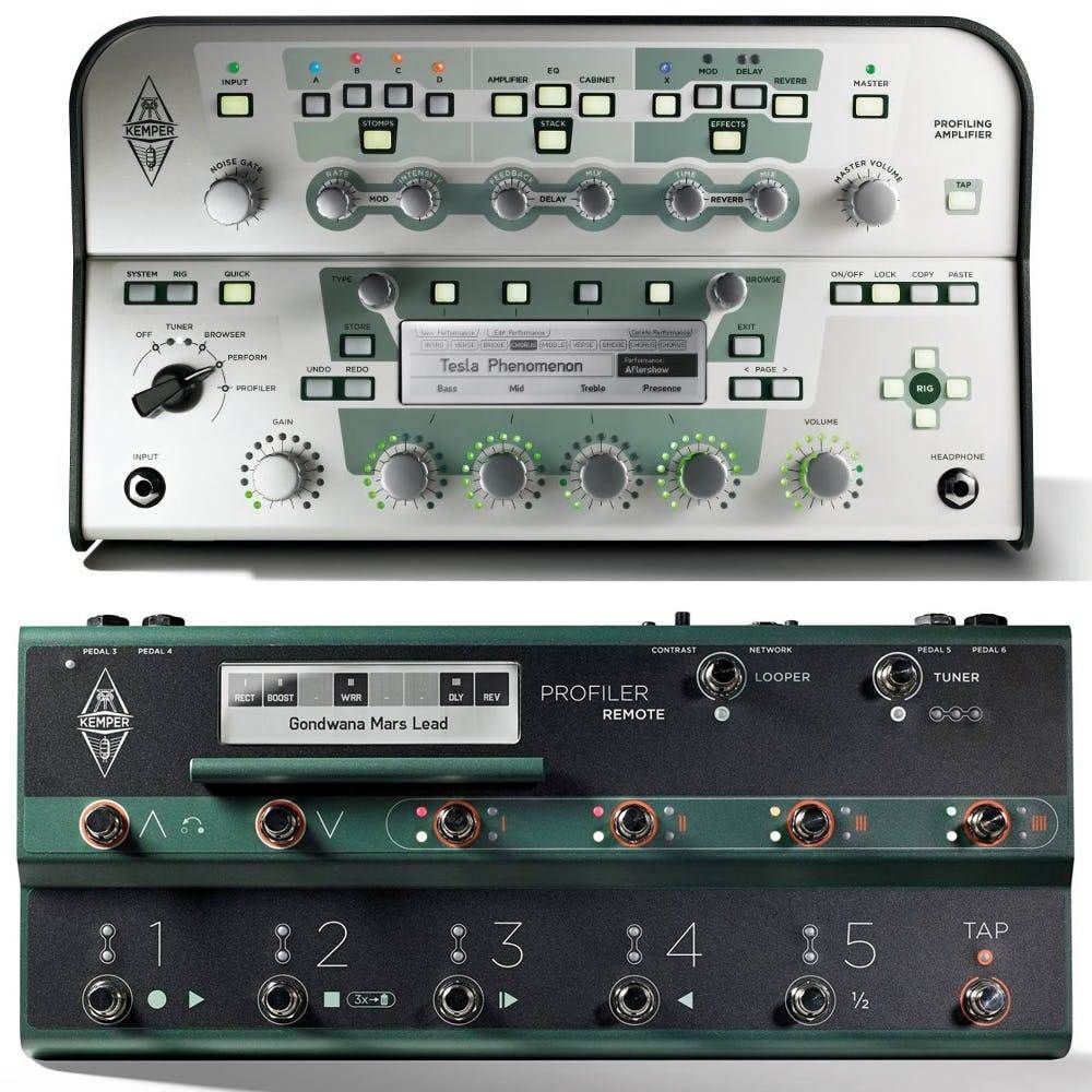 Footswitch　Head　Kemper　Set　Profiler　With　Amp　in　White　Remote