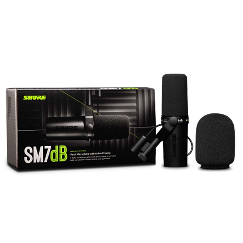 Shure SM7dB Dynamic Vocal Microphone with Built-In Preamp