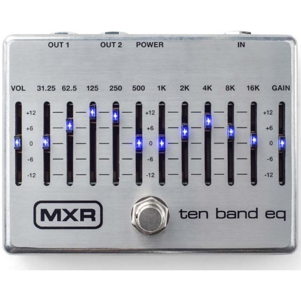 MXR M108S Ten Band EQ Guitar Pedal Silver