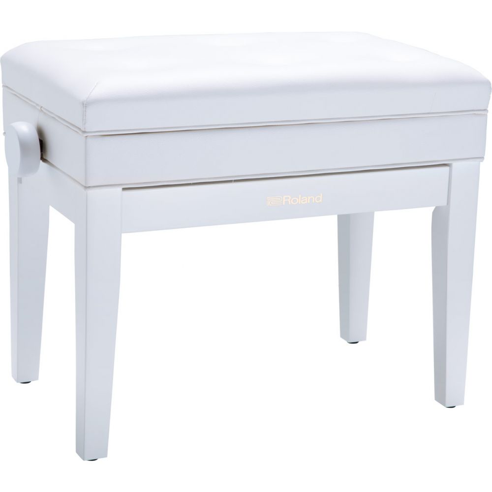 Roland Rpb 400 Adjustable Height Piano, Piano Bench With Storage White
