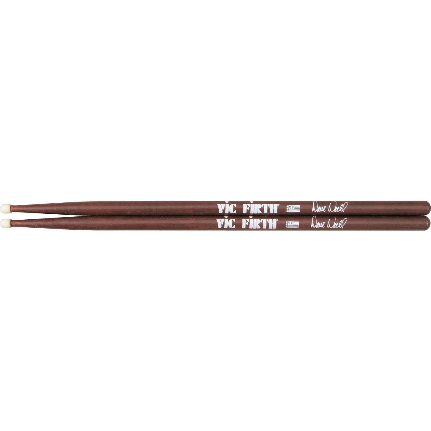 An image of VIC Firth Signature Series Dave Weckl Wood TIP Drumsticks (pair) | PMT Online