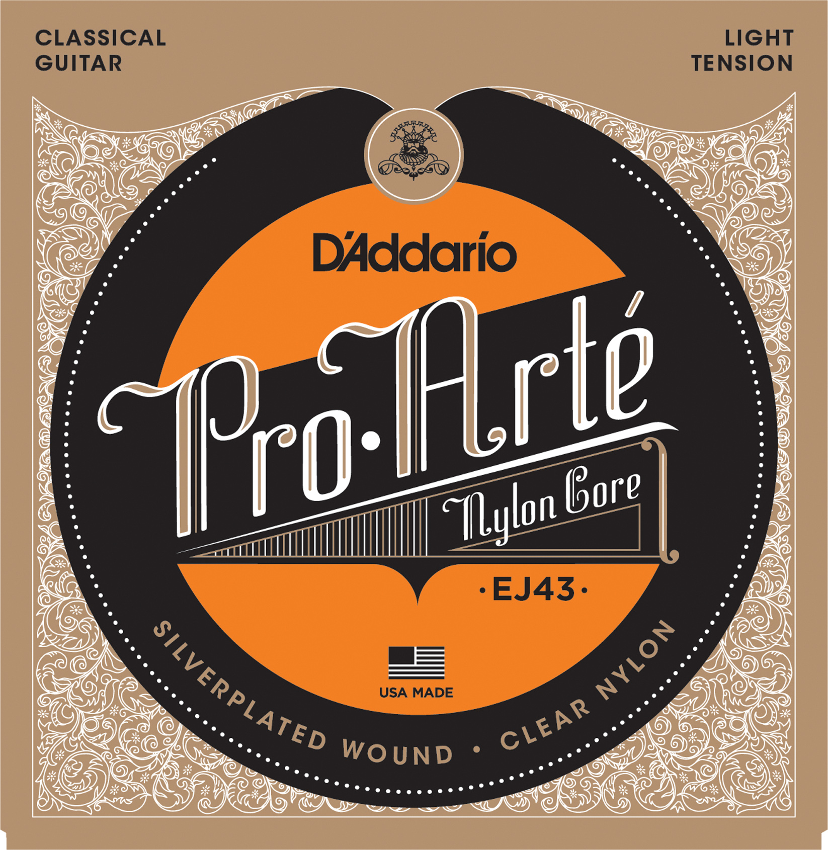 An image of D'Addario EJ43 Pro-Arte Nylon Classical Guitar Strings,Light Tension | PMT Onlin...