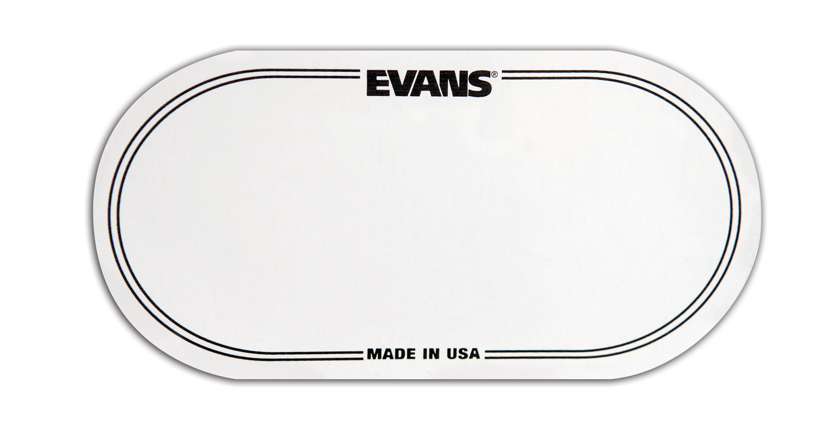 An image of Evans EQ Double Pedal Patch, Clear Plastic | PMT Online
