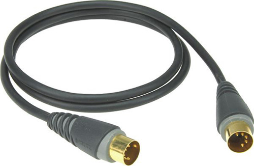 An image of Klotz MID Din 5 to Din 5 MIDI Cable Black 3m | PMT Online