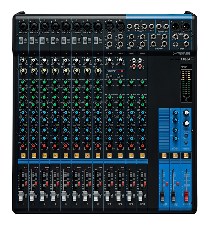 An image of Yamaha MG16 Mixing Desk | PMT Online