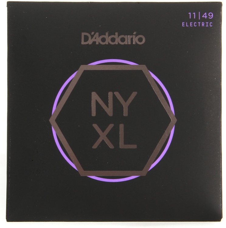 An image of D'Addario NYXL1149 Nickel Wound Electric Guitar Strings,Medium 11-49 | PMT Onlin...